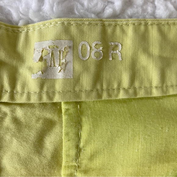 Gap khaki yellow/limon shorts, 100% cotton, size 8 - Picture 4 of 5